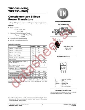 TIP3055 datasheet  